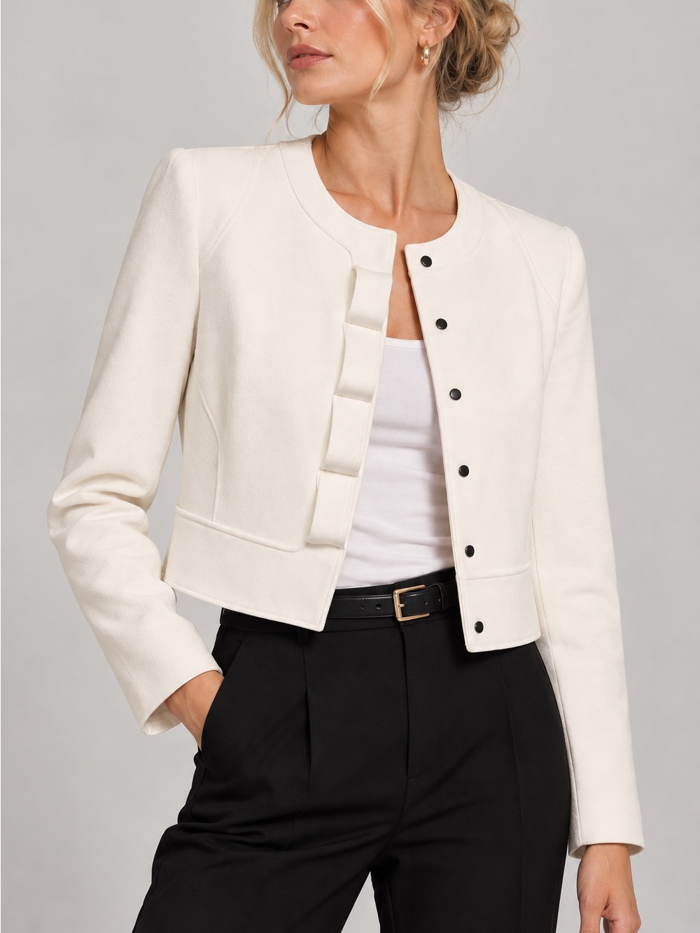 NWT Elie Tahari “Geneva Jacket” in Winter White, size 10